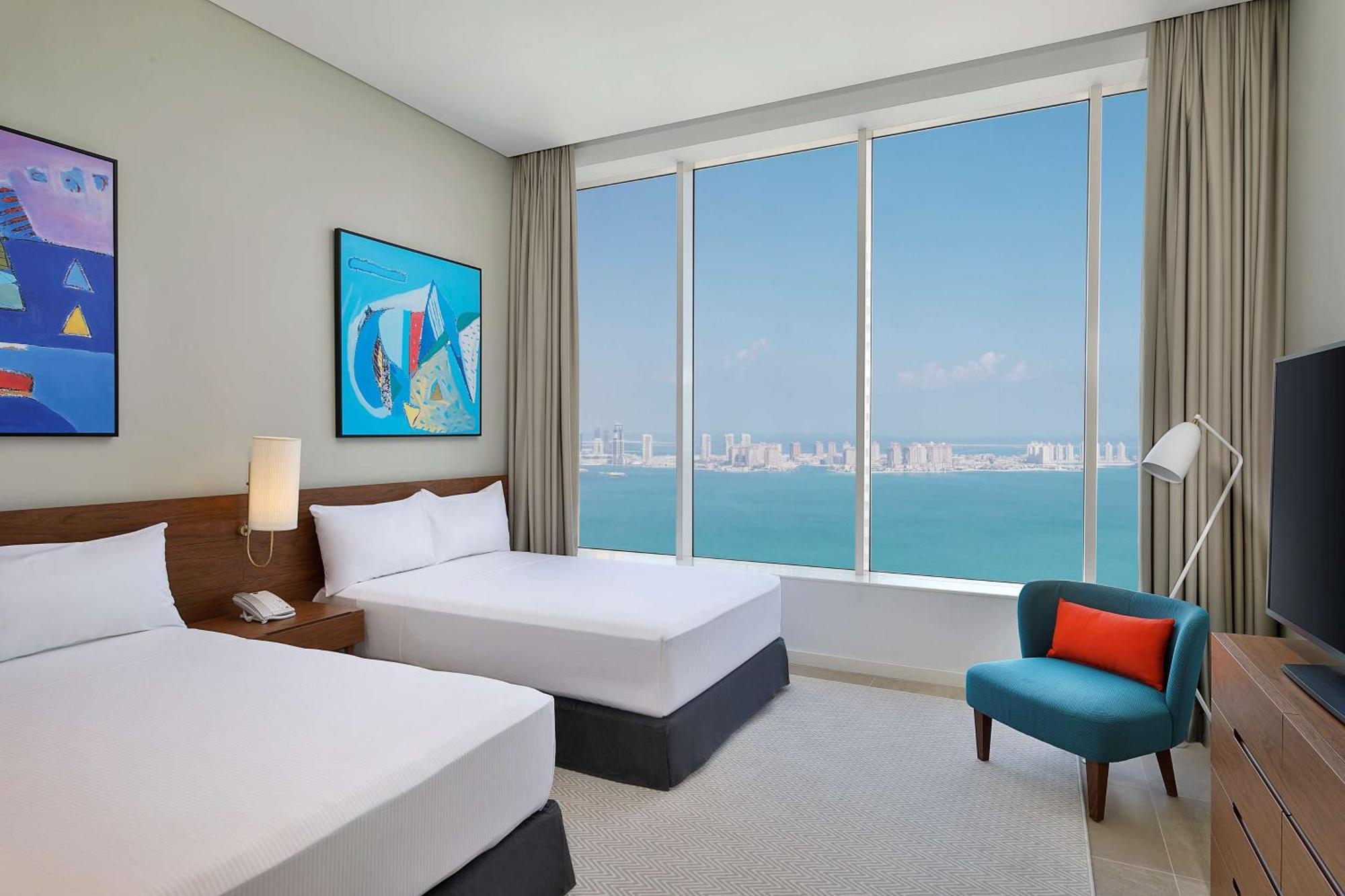 Aleph Doha Residences, Curio Collection By Hilton Zewnętrze zdjęcie Guest room